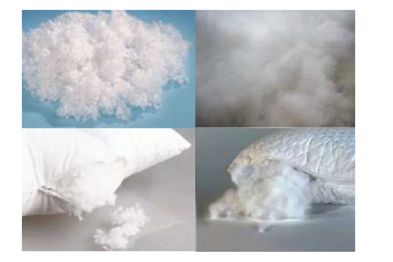 Siliconised Pillow Filling Fiber Mattress Components Verra